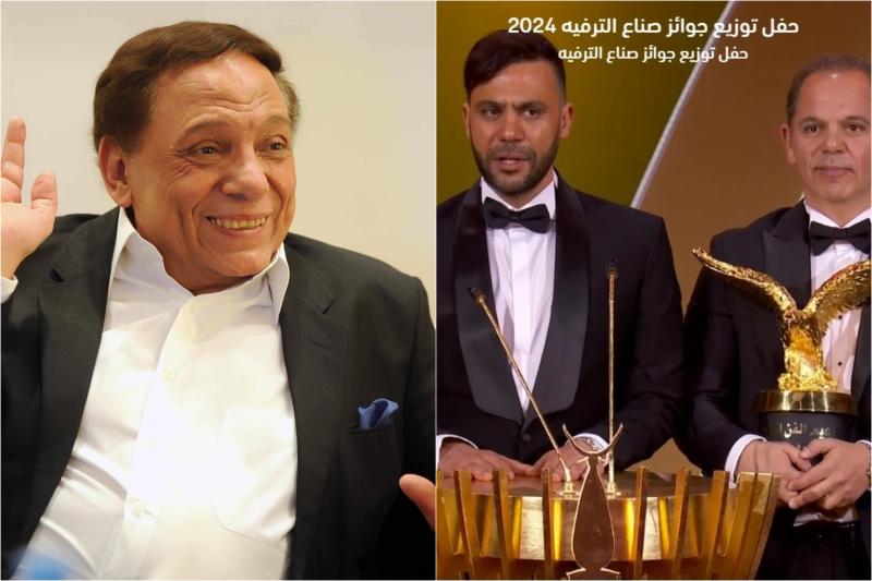 رامي إمام يوجه رسالة لوالده الزعيم بعد تكريمه في Joy Awards: زرع الخير والاحترام فينا