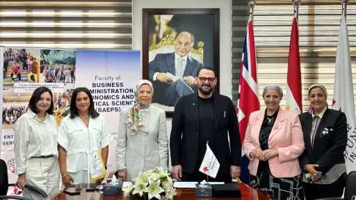 مدينة مصر توقع خطاب تعاون استراتيجي مع كلية الأقتصاد و العلوم السياسية و إدارة الأعمال بالجامعة البريطانية