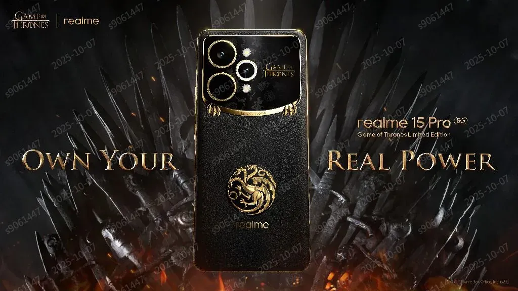 ريلمي تتعاون مع Game of Thrones للكشف عن إصدار جديد محدود من realme 15 Pro