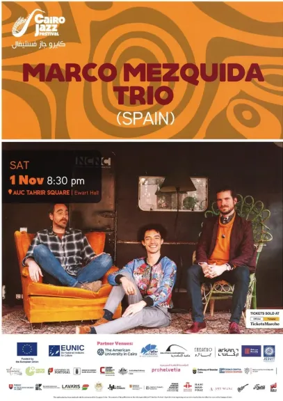 السبت… فرقة ماركو ميزكيدا في مهرجان القاهرة الدولي للجاز بمزيج من الفلامنكو... السبت… فرقة ماركو ميزكيدا في مهرجان القاهرة الدولي للجاز بمزيج من الفلامنكو والجاز برعاية معهد ثربانتس
