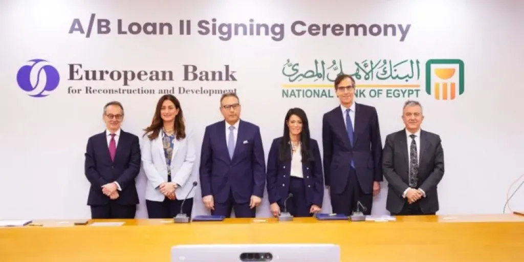 البنك الأهلي المصري يوقع اتفاقية تمويل مع البنك الأوروبي لإعادة الإعمار والتنمية بـ 100 مليون دولار