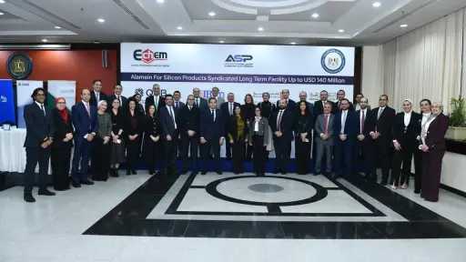 تحالف مصرفي يضم QNB مصر وCIB وبنك القاهرة لتمويل مشترك بقيمة 140 مليون دولار أمريكي لشركة العلمين لمنتجات السيليكون