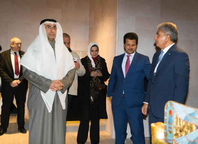 وزير السياحة والآثار يفتتح معرض  توت عنخ آمون بالجناح المصري  بمعرض  FITUR 2026