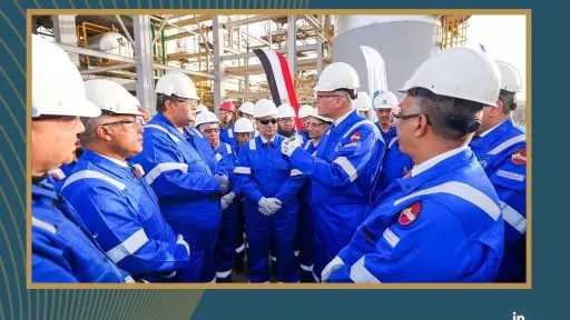 وزير البترول والثروة المعدنية يتفقد الوحدات الإنتاجية لشركة القاهرة لتكرير البترول ويجري حوارًا مع العاملين