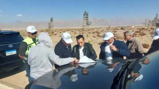 رئيس شركة تنمية الريف المصري الجديد يقوم بزيارة ميدانية لمشروعات الشركة في منطقة الطور بجنوب سيناء