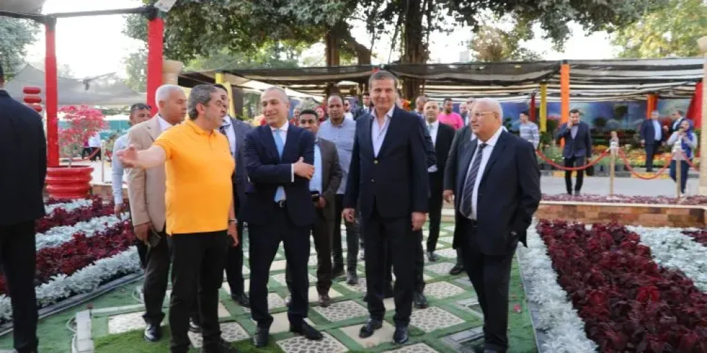 وزير الزراعة وقيادات البنك الزراعي يتفقدون معرض زهور الربيع ويشيدون بالإقبال الجماهيري الكثيف