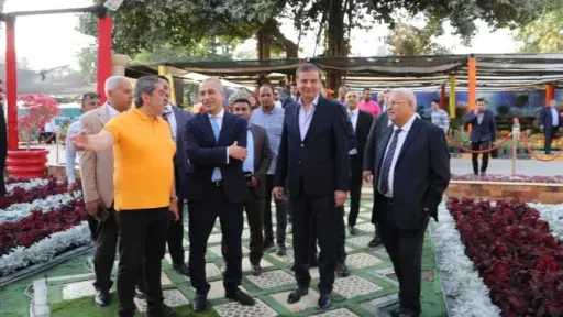 وزير الزراعة وقيادات البنك الزراعي يتفقدون معرض زهور الربيع ويشيدون بالإقبال الجماهيري الكثيف