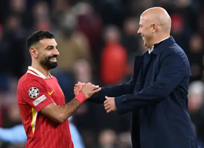 سلوت يزف بشرى سارة بشأن محمد صلاح
