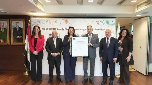 البنك الأهلي المصري يحصل على شهادة الجودة ISO 9001 في مجال الإمداد اللوجستي والمخازن من هيئة” AFNOR Uk Limited”