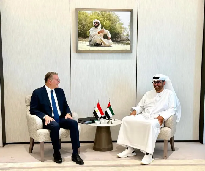 بدوي والجابر يبحثان زيادة استثمارات أدنوك في مصر وتعزيز دور الشركات المصرية بالإمارات
