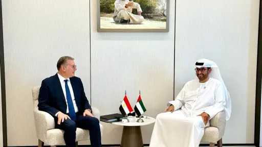 بدوي والجابر يبحثان زيادة استثمارات أدنوك في مصر وتعزيز دور الشركات المصرية بالإمارات