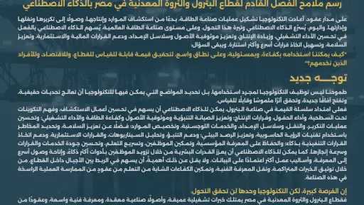 البترول والثروة المعدنية تفتح باب التقدم لاختيار مدير تنفيذي للذكاء الاصطناعي والابتكار الرقمي