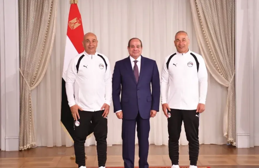 حسام حسن للرئيس السيسي: كنا عند حسن الظن.. وما تحقق كان بفضل دعمكم