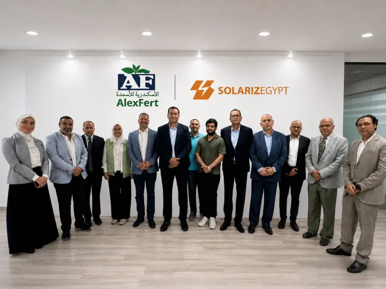 الإسكندرية للأسمدة تعزز عملياتها بالاعتماد على الطاقة النظيفة من خلال شراكة تمتد 30 عامًا مع SolarizEgypt