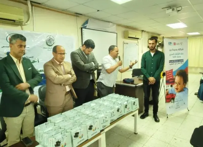 بنك saib يتبرع بـ 100 سماعة طبية لدعم الأطفال ضعاف السمع في المنيا وأسيوط